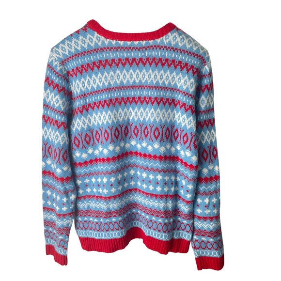 Blizzard Bay Ugly Christmas Sweater Men's XL Embroidered Gym Workout Fitness - Picture 2 of 5